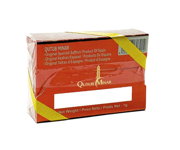 Qutub Minar Spanish Saffron 1 Gram Back