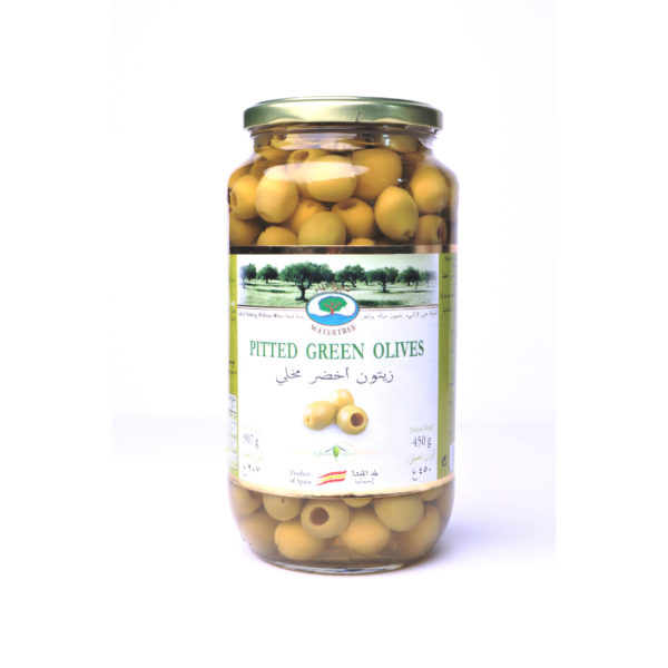 Watertree Pitted Green Olives